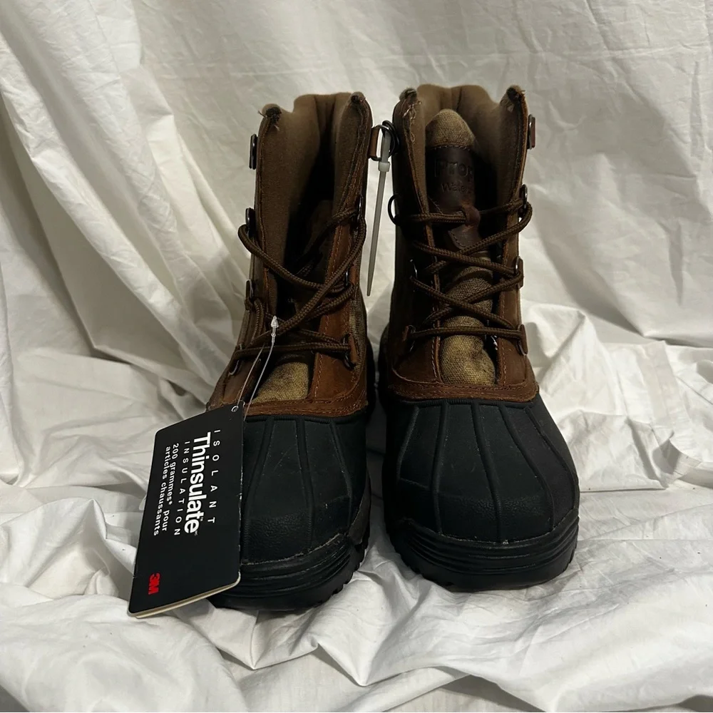 3M Thinsulate Men's Brown and Black Snow Boots